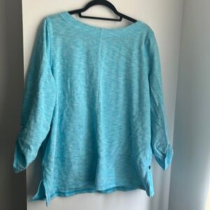 Talbots - aqua shirt - 2X - NWT